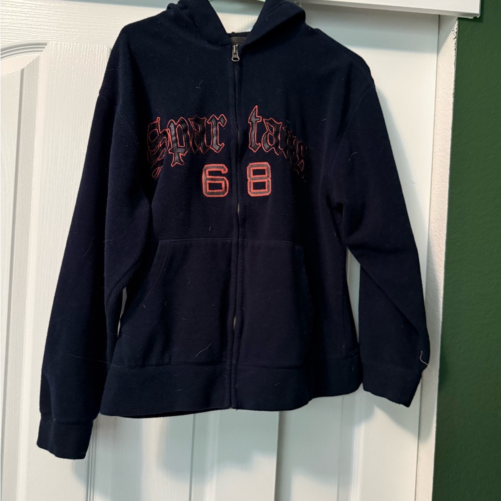 Navy Spartans 68 zip up
